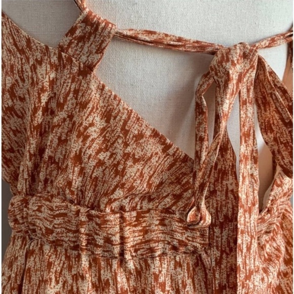 Jonathan Simkhai NWT Serenity Brown Textured Dot Jumpsuit XS Revolve Resortwear - Picture 11 of 16